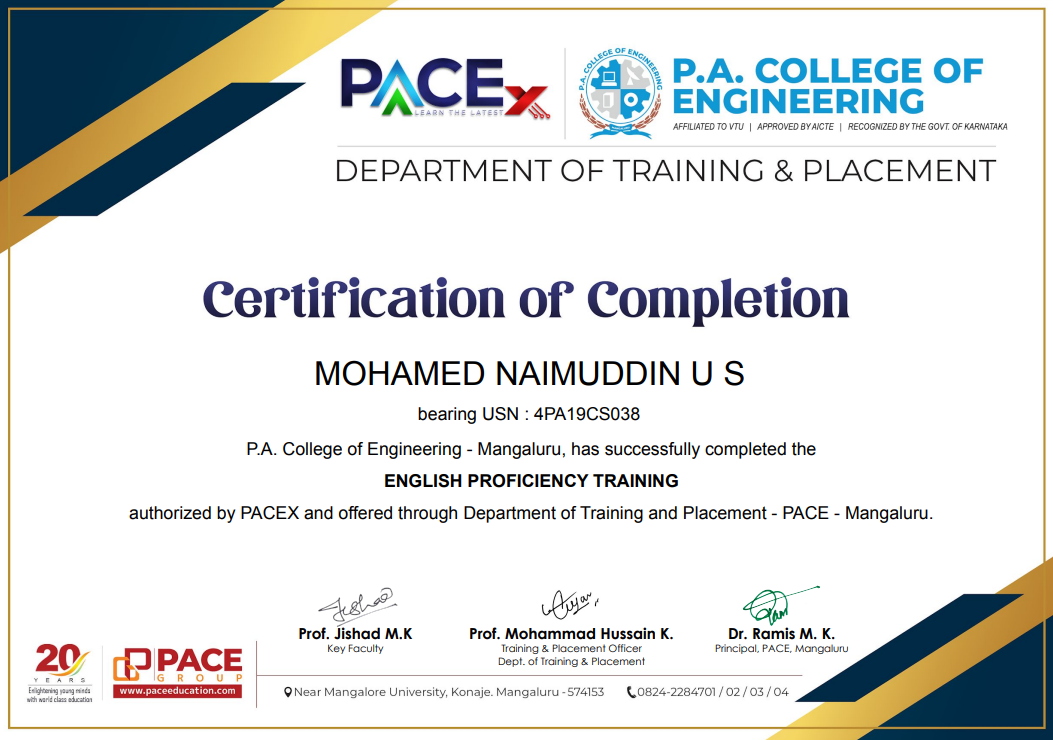 Research Certificate